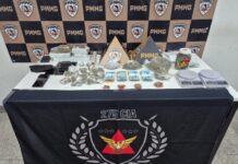 Operação da PM combate tráfico de drogas no bairro Santa Cruz em Coronel Fabriciano