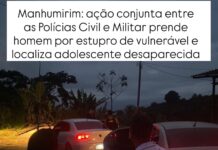 Ação conjunta das polícias prende homem por estupro de vulnerável e localiza adolescente desaparecida