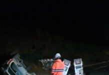 Engavetamento seguido de incêndio atinge sete veículos na BR-381 em Bom Jesus do Amparo