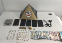 Polícia prende quatro suspeitos de tráfico de drogas no bairro Veneza, em Ipatinga