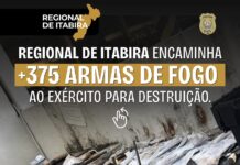 Polícia Civil realiza nova destruição de armas e munições apreendidas em Itabira