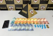 Homem é preso com pinos de cocaína durante patrulhamento da PM em Itabira
