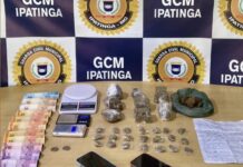 GCM de Ipatinga apreende drogas e materiais utilizados no tráfico no bairro Vila Celeste