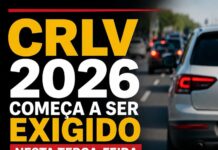 CRLV 2026 começa a ser exigido nesta terça-feira em MG para veículos com placas finais 1, 2 e 3